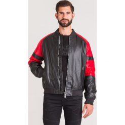 KURTKA Armani Exchange. Czarne płaszcze męskie Armani Exchange, s, bez wzorów, ze skóry ekologicznej, bez kaptura. Za 1249,00 zł.