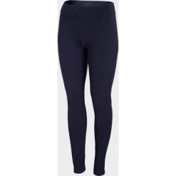 Legginsy damskie LEG600 - ciemny granat - Outhorn. Spodnie damskie Outhorn, z bawełny. W wyprzedaży za 49,99 zł.