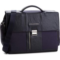 Torba na laptopa PIQUADRO - CA1045BR/BLU Granatowy. Niebieskie torby męskie skórzane Piquadro, bez wzorów, ze skóry. Za 1309,00 zł.
