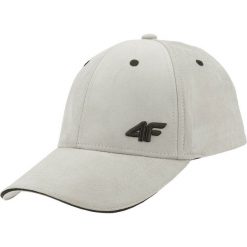 Czapka z daszkiem męska CAM001 - chłodny jasny szary. Szare czapki męskie marki 4f, w paski, sportowe. Za 39,99 zł.