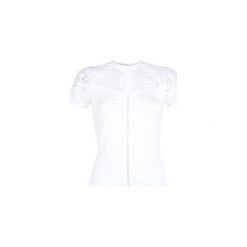 Bluzki Guess BETTYG. Białe bluzki damskie marki Guess, s, z aplikacjami, bez kołnierzyka, bez rękawów. Za 259,00 zł.