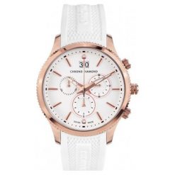 Chrono Diamond Zegarek Męski 12000f Herrenuhr Okeanos. Szare zegarki męskie Chrono Diamond. W wyprzedaży za 1339,00 zł.