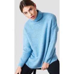 NA-KD Sweter oversize z golfem - Blue. Niebieskie golfy damskie marki NA-KD, z dzianiny. Za 202,95 zł.