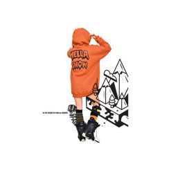 Bluza Hella Snow Hoodie Brick. Pomarańczowe bluzy damskie marki Don't need no samurai, l, z aplikacjami. Za 299,00 zł.