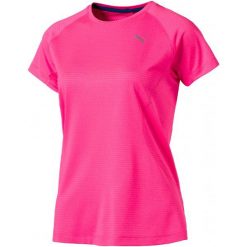 Puma Koszulka Sportowa Speed Tee W Knockout Pink Heather L. Brązowe bluzki sportowe damskie marki Puma, l, z materiału. W wyprzedaży za 115,00 zł.