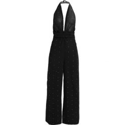 Kombinezony damskie: Topshop CRYSTAL HALTER Kombinezon black