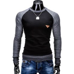 Bluzy męskie: BLUZA MĘSKA BEZ KAPTURA B453 – CZARNA
