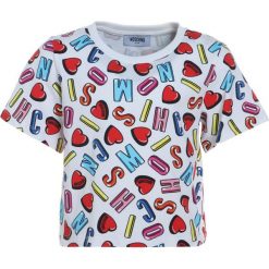 MOSCHINO Tshirt z nadrukiem alphabet heart color. Szare t-shirty damskie marki MOSCHINO, z nadrukiem, z elastanu. Za 249,00 zł.