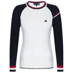Sir Raymond Tailor Sweter Damski Contrast S Biały. Białe swetry damskie Sir Raymond Tailor, s, bez wzorów, bez rękawów, bez kaptura. Za 159,00 zł.