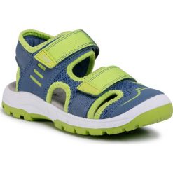 Sandały SUPERFIT - 6-06026-80 M Blau/Grün. Niebieskie sandały chłopięce Superfit, ze skóry ekologicznej, bez zapięcia. Za 249,00 zł.