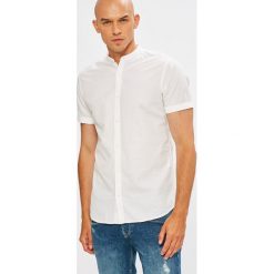 Premium by Jack&Jones - Koszula. Białe koszule męskie Premium by Jack&Jones, m, bez wzorów, z bawełny, ze stójką, z krótkim rękawem. W wyprzedaży za 139,90 zł.
