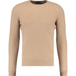 Swetry klasyczne męskie: Drumohr GIROCOLLO GARZATO Sweter camel