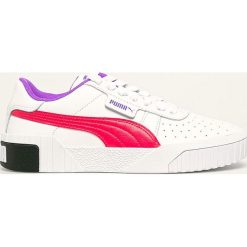 Puma - Buty skórzane Cali Chase. Białe buty sportowe damskie Puma, bez wzorów, ze skóry, sportowe. W wyprzedaży za 259,90 zł.
