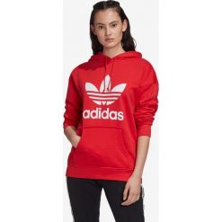 Adidas Originals Bluza Czerwony. Czerwone bluzy damskie adidas Originals, bez wzorów, z bawełny, bez rękawów, bez kaptura. Za 266,95 zł.