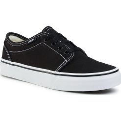 Tenisówki VANS - 106 Vulcanized VN000VM96BT Black/True White. Czarne półbuty damskie Vans, bez wzorów, z gumy, bez obcasa, na płaskiej podeszwie, bez zapięcia. W wyprzedaży za 159,00 zł.