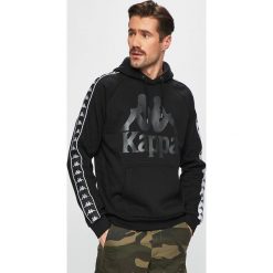 Kappa - Bluza. Szare bluzy męskie Kappa, xl, z nadrukiem, z bawełny, z kapturem, bez rękawów, z kapturem. W wyprzedaży za 169,90 zł.