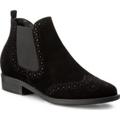 Botki TAMARIS - 1-25493-29 Black 001. Czarne botki damskie skórzane marki Tamaris, na obcasie. W wyprzedaży za 209,00 zł.