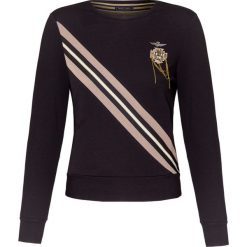Bluza AERONAUTICA MILITARE. Czarne bluzy damskie Aeronautica Militare, bez wzorów, z bawełny, bez rękawów, bez kaptura. W wyprzedaży za 390,00 zł.