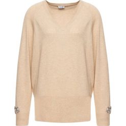 Sweter Liu Jo F69298 MA14G. Czarne swetry damskie Liu Jo, s, bez wzorów, z bawełny, klasyczne, bez rękawów, bez kaptura. W wyprzedaży za 489,00 zł.