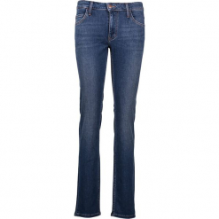 Dżinsy "Sissy" - Slim fit - w kolorze niebieskim. Niebieskie spodnie z wysokim stanem Mustang, z aplikacjami. W wyprzedaży za 173,95 zł.