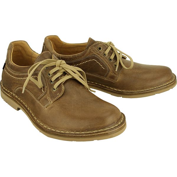 OTMĘT 449 CP beż, półbuty męskie. Półbuty męskie Otmęt, bez wzorów, ze skóry, na sznurówki. Za 249,90 zł.