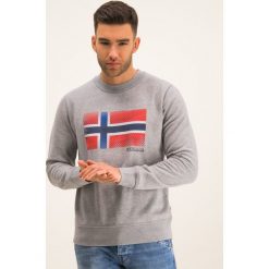 Bluza Napapijri Bibu C N0YIWU. Szare bluzy męskie Napapijri, xxl, bez wzorów, z bawełny, bez kołnierzyka, bez rękawów, bez kaptura. W wyprzedaży za 249,00 zł.