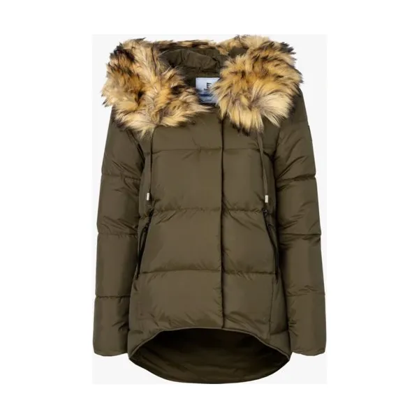 Feewear Kurtka Lucky3 , khaki, rozmiar XS. Brązowe kurtki damskie Feewear, na zimę, xs, bez wzorów, z poliesteru, bez kaptura. W wyprzedaży za 199,99 zł.