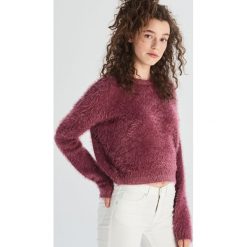 Miękki sweter - Fioletowy. Fioletowe swetry damskie marki Sinsay, s, bez wzorów, bez rękawów, bez kaptura. Za 49,99 zł.