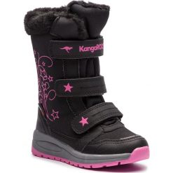 Śniegowce KANGAROOS - K-Star Boot Rtx 18260 000 5025 D Jet Black/Daisy Pink. Czarne śniegowce dziewczęce KangaROOS, bez zapięcia. W wyprzedaży za 189,00 zł.