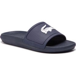 Klapki LACOSTE - Croco Slide 119 1 Cma 7-37CMA0018092 Navy/White. Niebieskie klapki męskie marki Lacoste, bez wzorów, z tworzywa sztucznego. Za 169,99 zł.