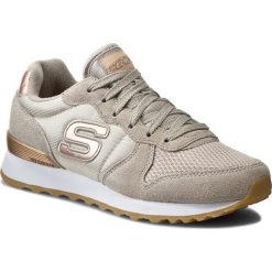 Sneakersy SKECHERS - Golden Gurl 111/TPE Taupe. Brązowe półbuty damskie Skechers, ze skóry. W wyprzedaży za 179,00 zł.