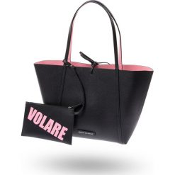 TOREBKA Armani Exchange. Różowe torebki worki damskie Armani Exchange, z nadrukiem, ze skóry ekologicznej, z nadrukiem, bez dodatków. Za 579,00 zł.