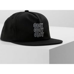Czapki damskie: Obey Clothing REPETITION SNAPBACK Czapka z daszkiem black/white