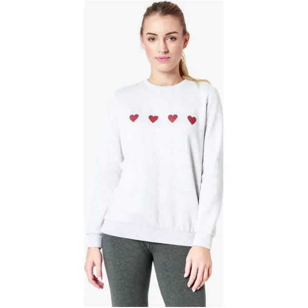 Feewear Bluza Heart , , rozmiar M. Czerwone bluzy damskie Feewear, s, z nadrukiem, z bawełny, bez rękawów, bez kaptura. W wyprzedaży za 63,99 zł.