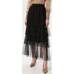 Czarna Spódnica Reeva. Czarne spódniczki damskie Born2be, s, z tkaniny, maxi. Za 99,99 zł.