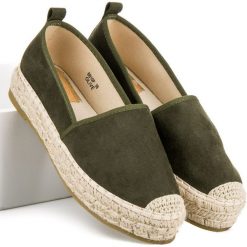 Espadryle damskie: Oliwkowe espadryle na wiosnę JAYLEEN