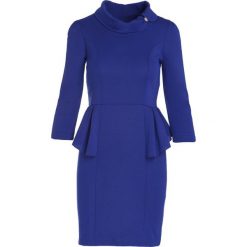 Ciemnoniebieska Sukienka Stableness. Niebieskie sukienki damskie Born2be, xl, bez wzorów, bez kołnierzyka, bez rękawów, mini. Za 39,99 zł.