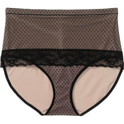 Figi panty shape Level 2 bonprix cielisto-czarny. Pomarańczowe panty damskie bonprix, w koronkowe wzory. Za 74,99 zł.