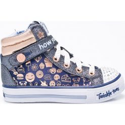 Skechers - Trampki dziecięce. Szare buty dziewczęce sportowe Skechers, z materiału. W wyprzedaży za 219,90 zł.