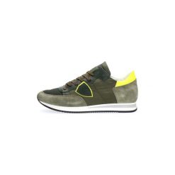 Buty Philippe Model Paris TRLU NX02 TROPEZ. Zielone trampki męskie Philippe Model Paris, bez wzorów, bez zapięcia. Za 930,98 zł.