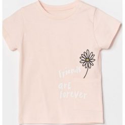 Bawełniany t-shirt z kieszonką - Pomarańczowy. Pomarańczowe t-shirty damskie Reserved, bez wzorów, z bawełny, bez kołnierzyka. W wyprzedaży za 9,99 zł.