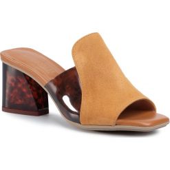 Klapki HISPANITAS - Praga-V0 YHV00198 Honey. Żółte klapki damskie Hispanitas, bez wzorów, ze skóry, bez obcasa, na obcasie. Za 399,00 zł.
