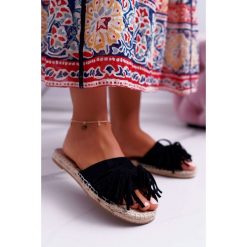 Klapki Damskie Czarne Boho Vices 8458. Czarne klapki damskie Tagless, bez wzorów, na wysokim obcasie. Za 69,00 zł.