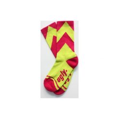 Skarpetki stripes WASABI/MAGENTA. Różowe skarpetki damskie Ugly, bez wzorów, z bawełny. Za 29,00 zł.