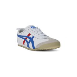 Buty Asics ONITSUKA TIGER MEXICO 66 WHITE_BLUE. Białe trampki i tenisówki damskie Asics, bez wzorów, bez zapięcia. Za 382,14 zł.