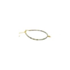 Bransoletka Labladoryt Holo złoto. Szare bransoletki damskie na nogę Brazi druse jewelry, srebrne. Za 180,00 zł.