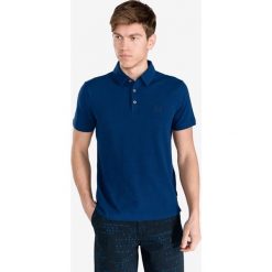 Armani Exchange Polo Koszulka Niebieski. Niebieskie podkoszulki męskie Armani Exchange, l, bez wzorów, z elastanu, polo, bez rękawów. Za 257,95 zł.