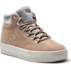 Sneakersy NAPAPIJRI - Dahlia 17733969 Taupe N47. Brązowe półbuty damskie Napapijri, ze skóry. W wyprzedaży za 289,00 zł.