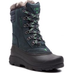 Śniegowce CMP - Kinos Wmn Snow Boots Wp 2.0 38Q4556 Antracite/Ice Mint 60BN. Zielone kozaki damskie marki CMP, ze skóry, bez zapięcia. W wyprzedaży za 279,00 zł.