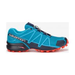 Salomon Speedcross 4 Tenisówki Niebieski. Niebieskie trampki męskie Salomon, bez wzorów, z materiału, na sznurówki. Za 524,95 zł.